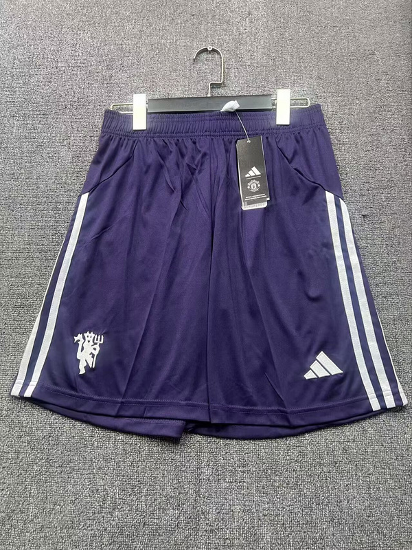 AAA Quality Manchester Utd 25/26 Away Purple Soccer Shorts